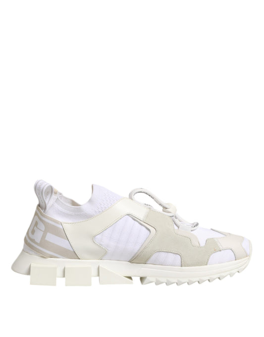 White Mesh Sorrento Trekking Sneakers Shoes
