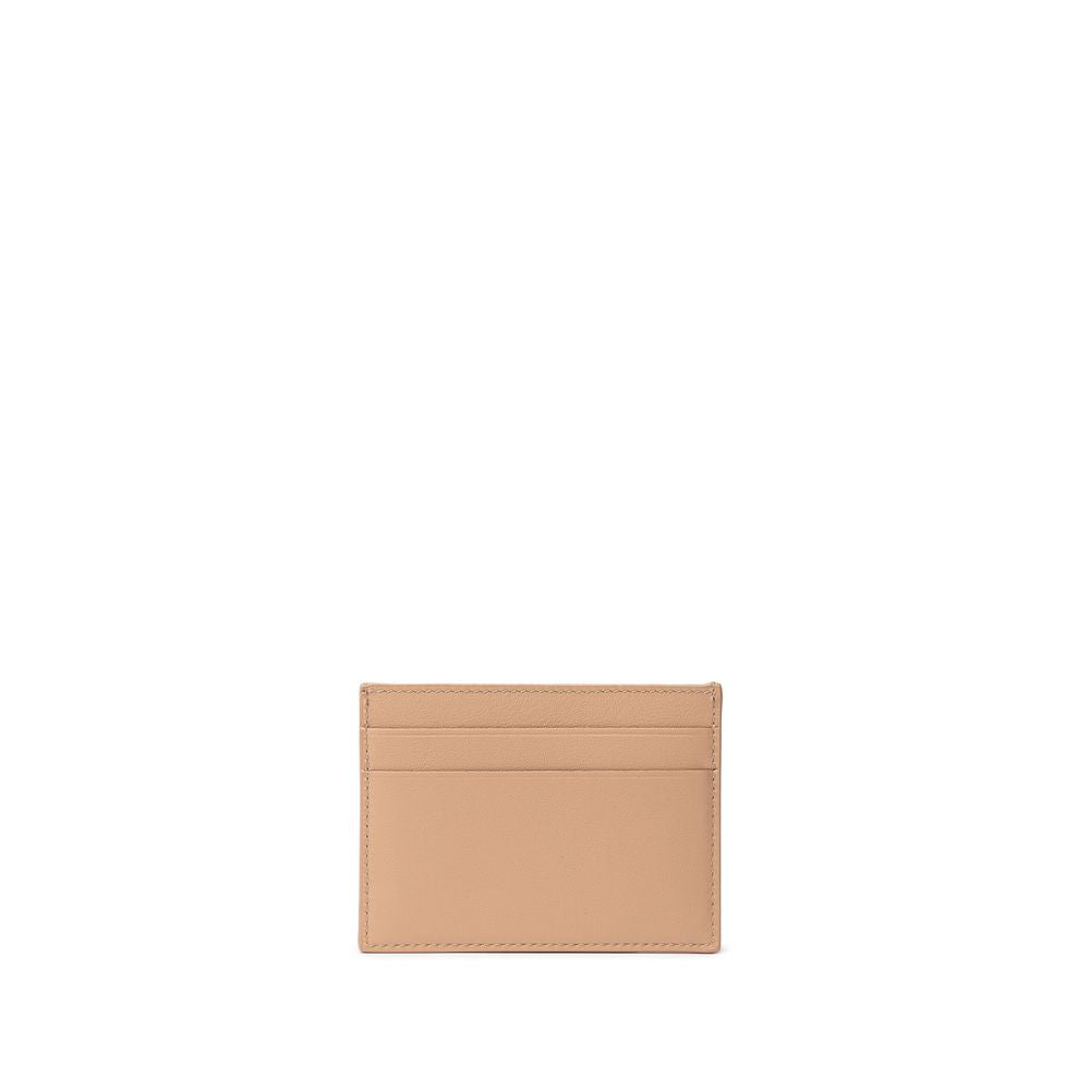 Beige Leather Cardholder