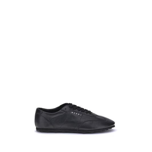 Black Calf Leather Bos Taurus Athletic Sneakers
