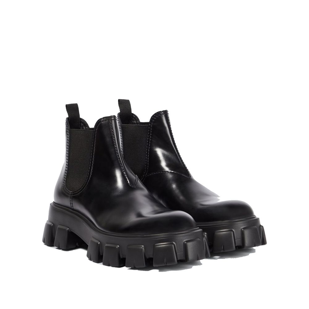 Black Calfskin Chelsea Boots