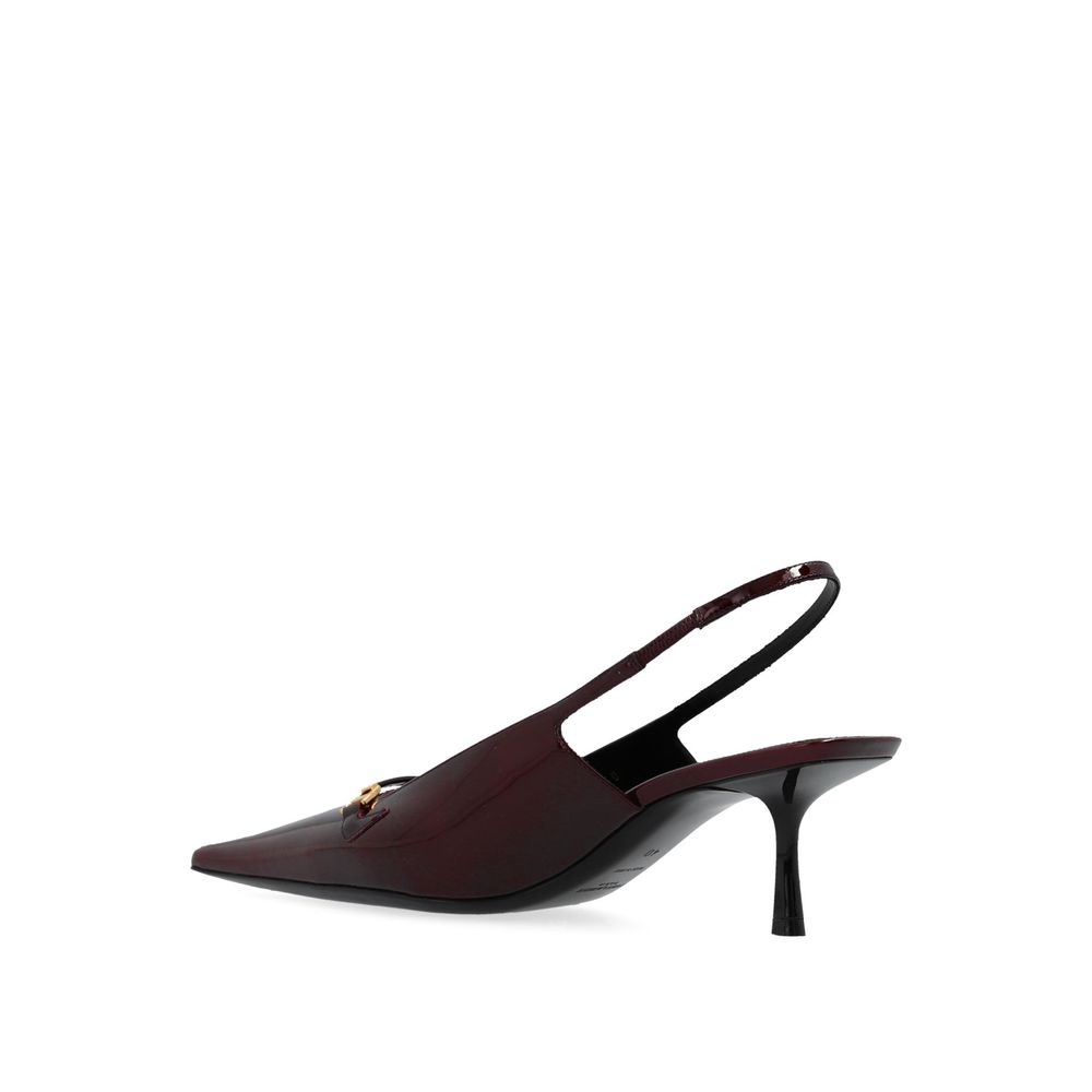 'Carine' Leather Slingback Pumps