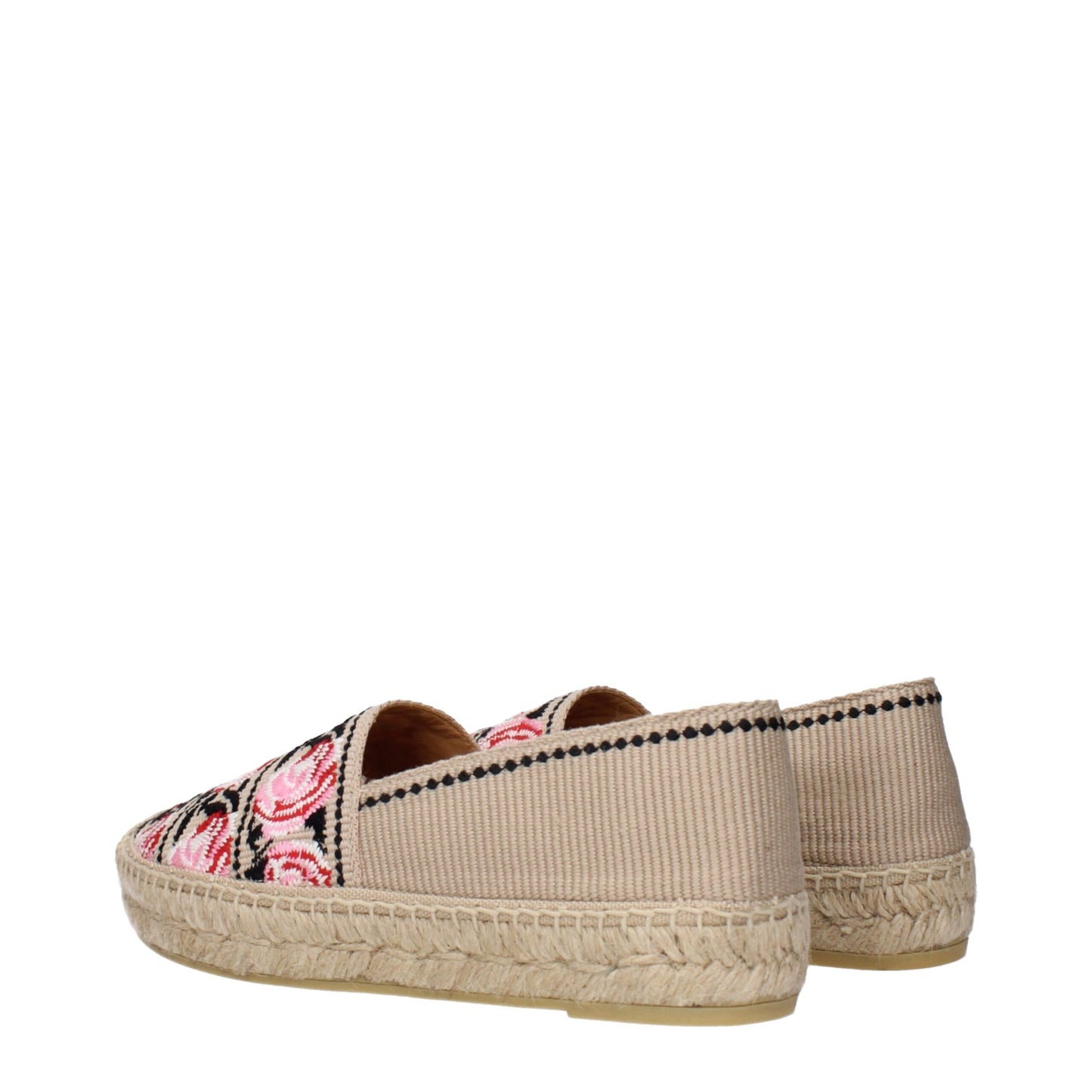 Beige Fabric Espadrilles