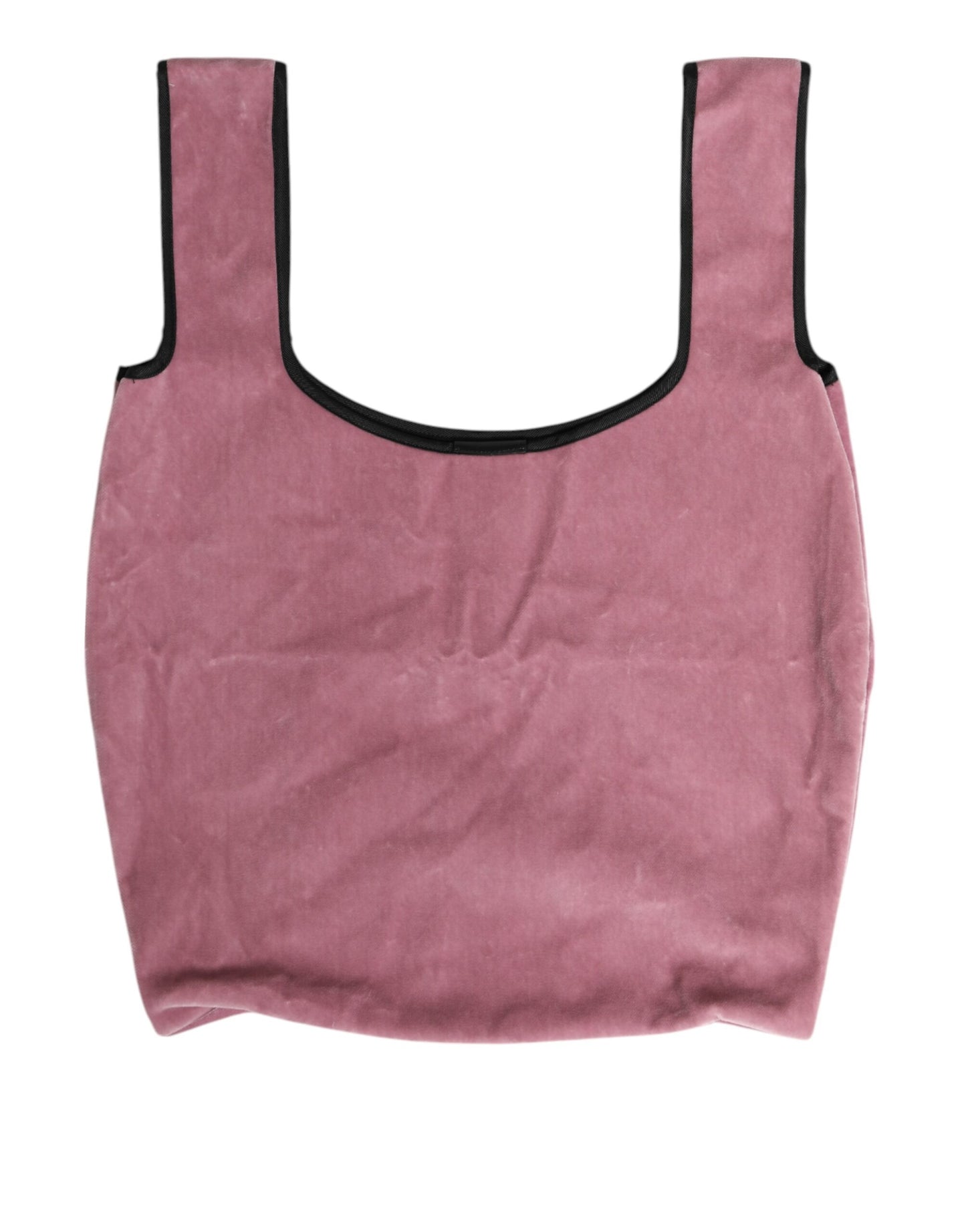 Pink Cotton Velvet DG MILANO Shoulder Shopping Borse Bag