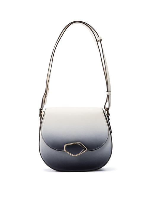 Bicolour Leather Shoulder Bag