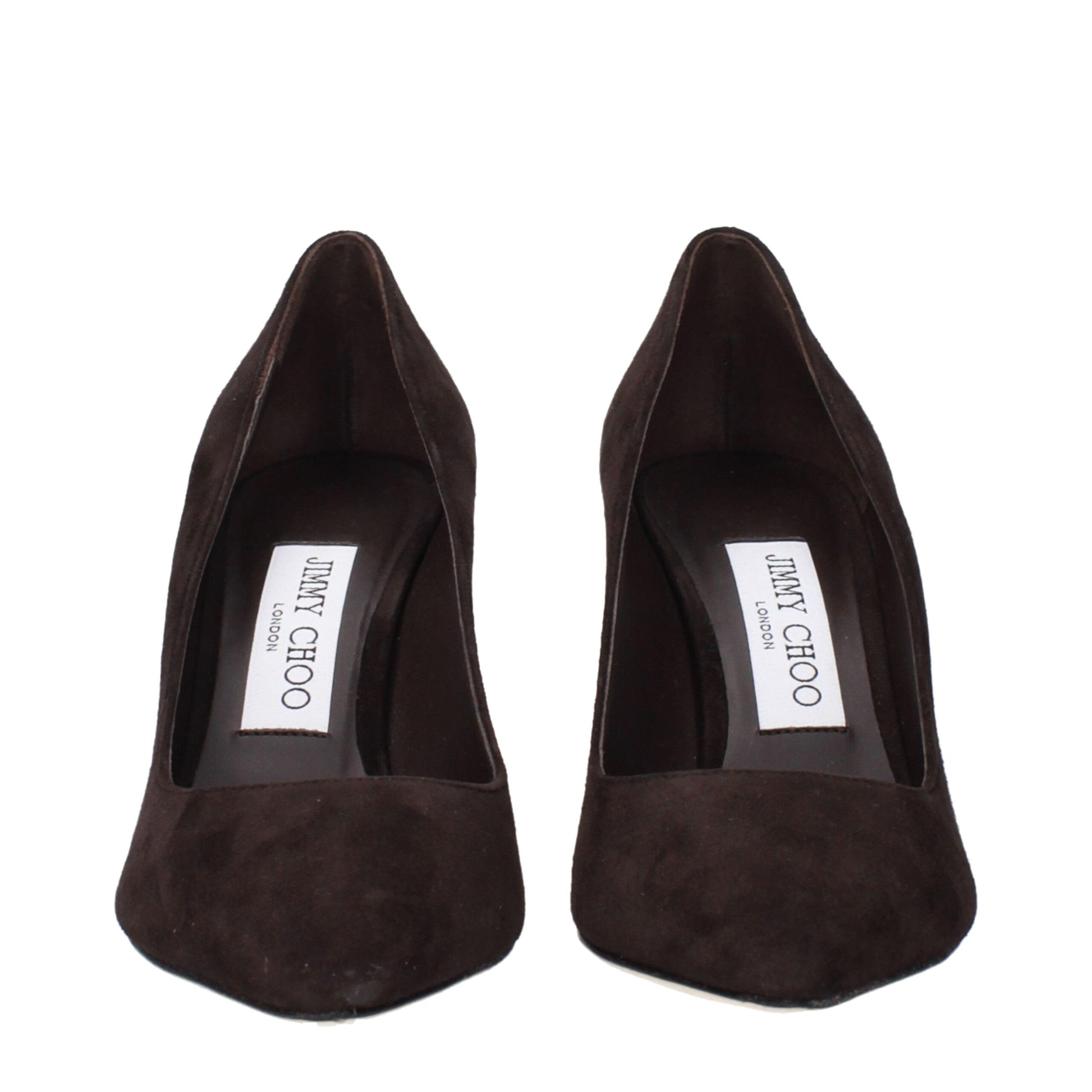 Brown Leather High Heel Pumps