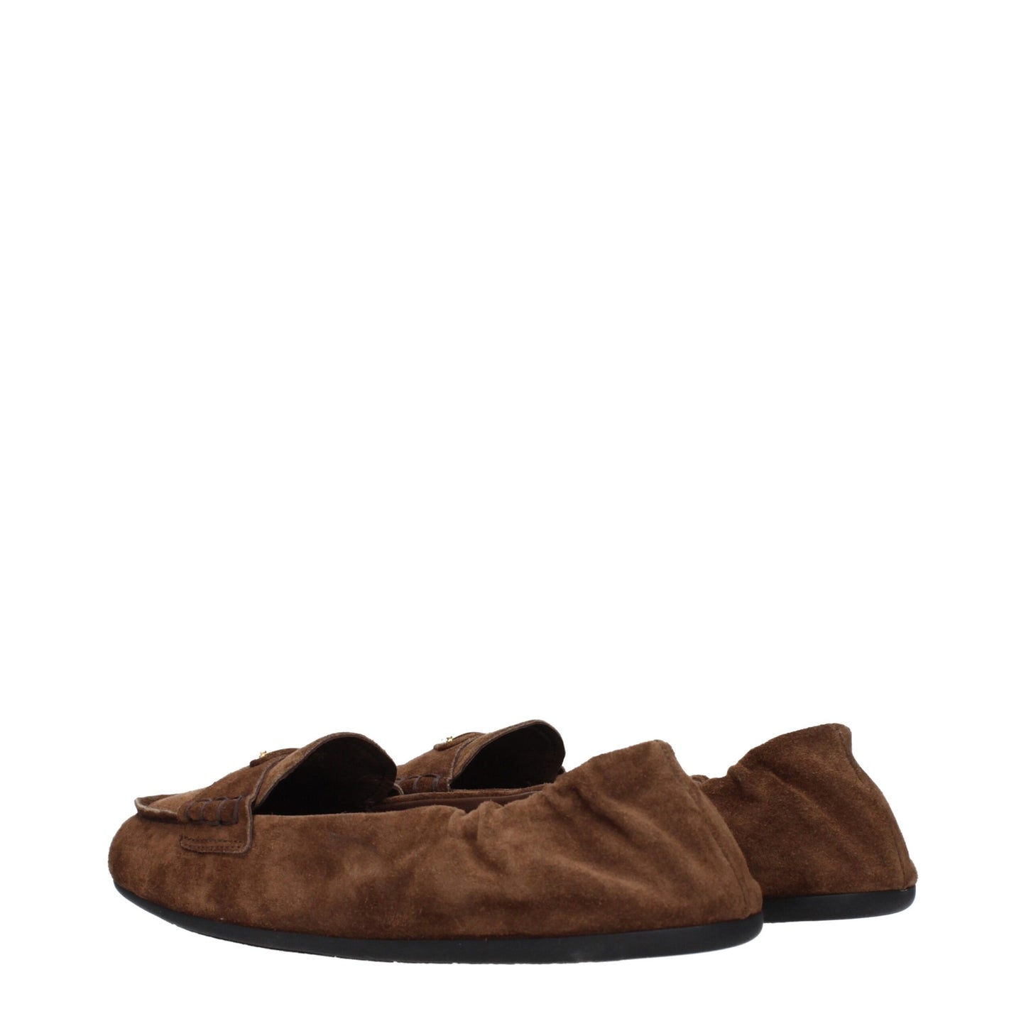 Brown Leather Slip-On Loafers