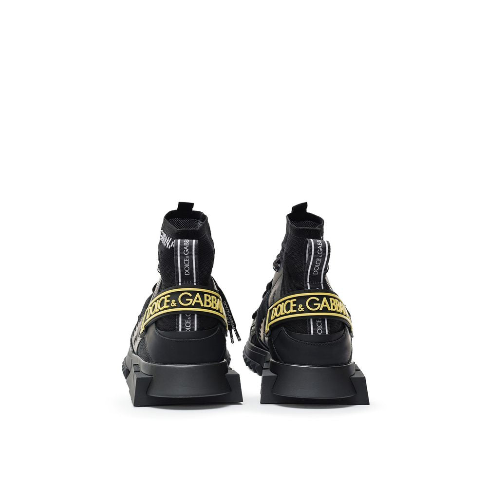 Black Technical High Top Sneakers