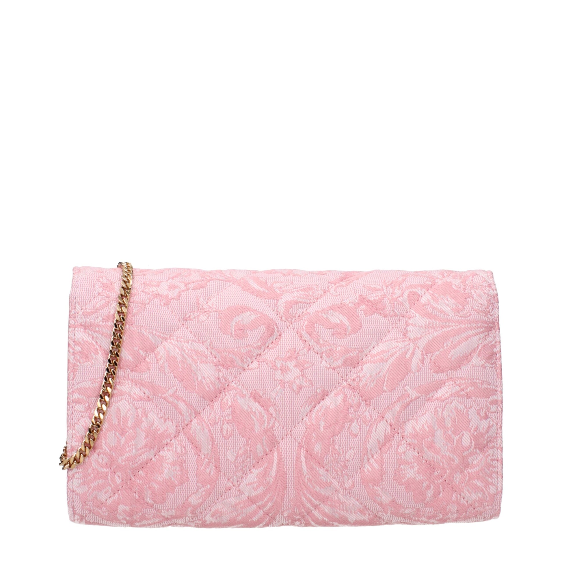 Pink Fabric Clutch Bag