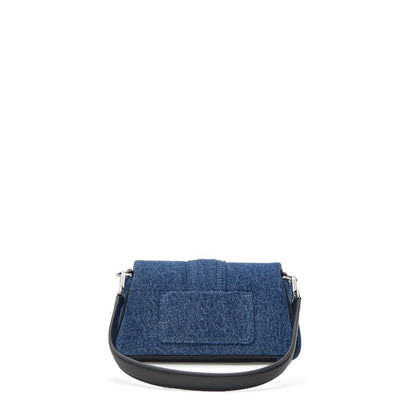 Blue Cotton Handbag