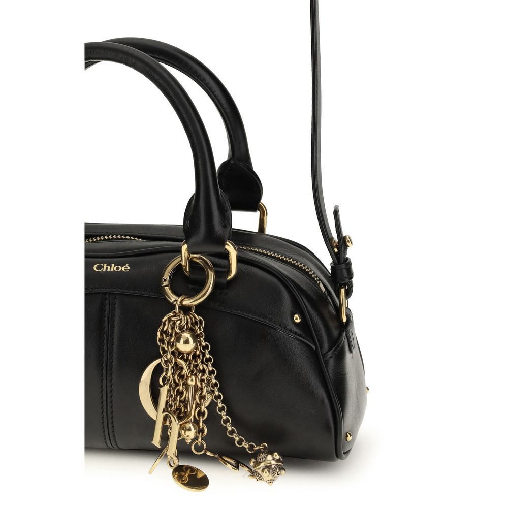 Black Calf Leather Bos Taurus Handbag