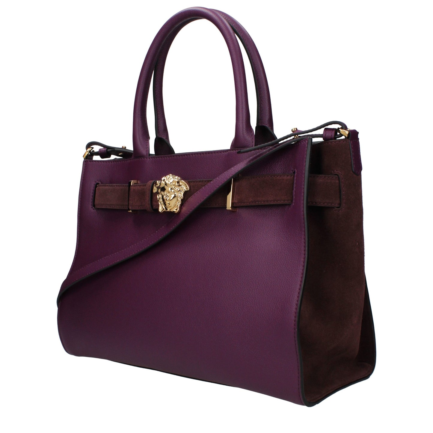 Purple Leather Handbag