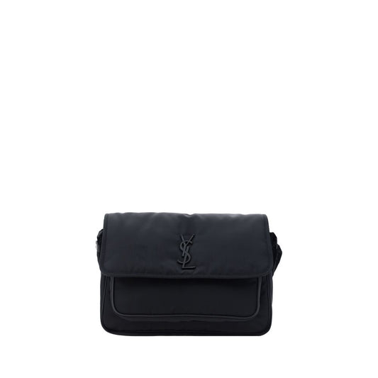 Black Polyamide Shoulder Bag