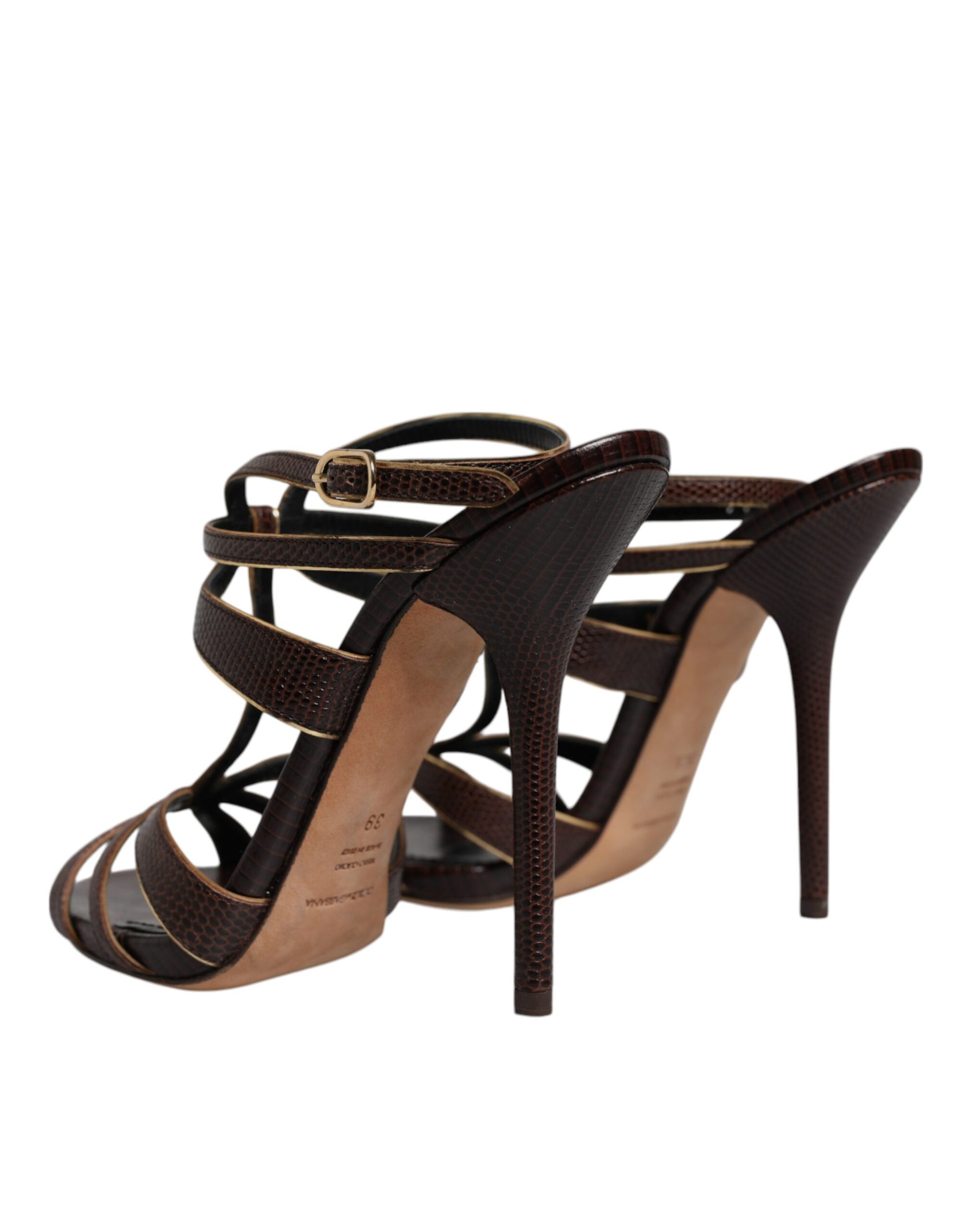 Bordeaux Ankle Strap Heels Sandals Shoes