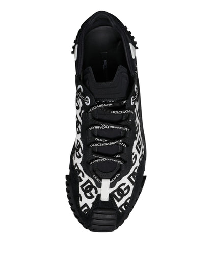 Black Logo Lace Up Low Top NS1 Sneakers Shoes