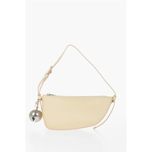 Leather SHIELD SLING Shoulder Bag with Silver-Tone Charm