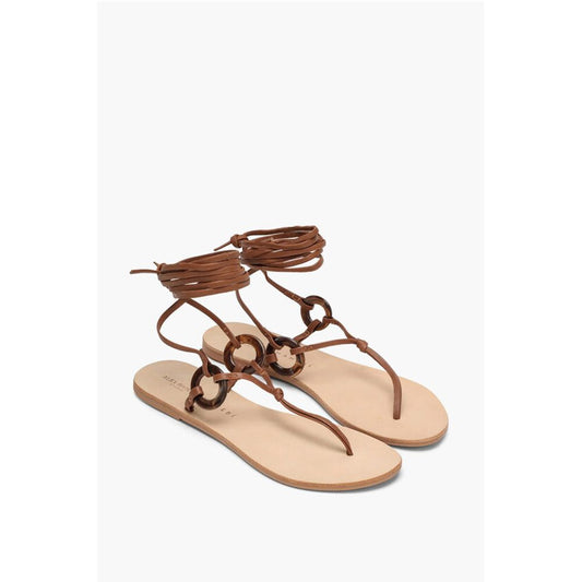 ALEX RIVIÈRE Leather Lace-Up Sandal with Detail