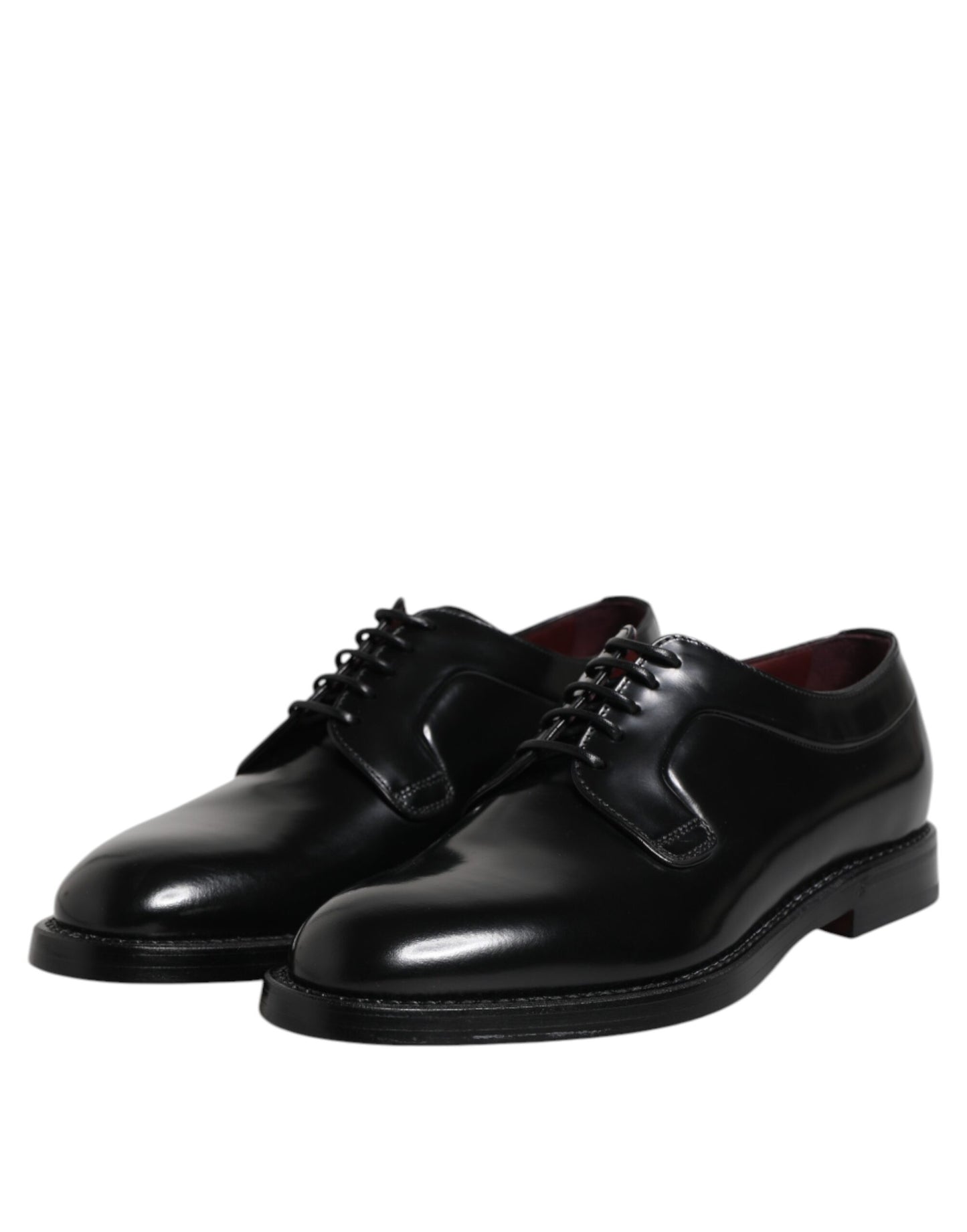 Black Leather Lace Up Derby Dress Formal Shoes