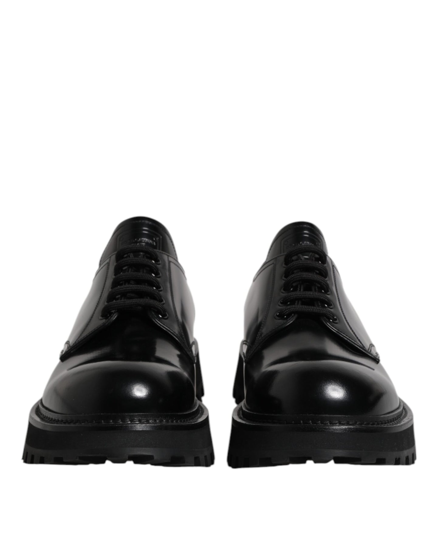 Black Leather Lace Up Derby Men Dress Shoes