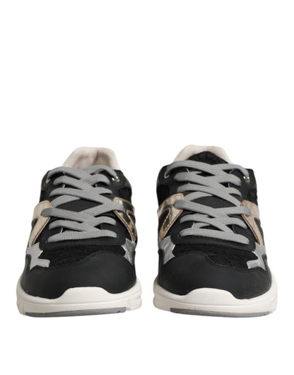 Multicolor Leather Suede Low Top Sneaker Shoes