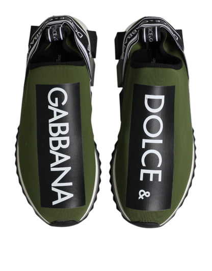 Green Black Slip On Sorrento Sneakers Shoes
