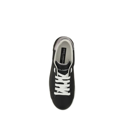 Black Calf Leather Bos Taurus Low Top Sneakers