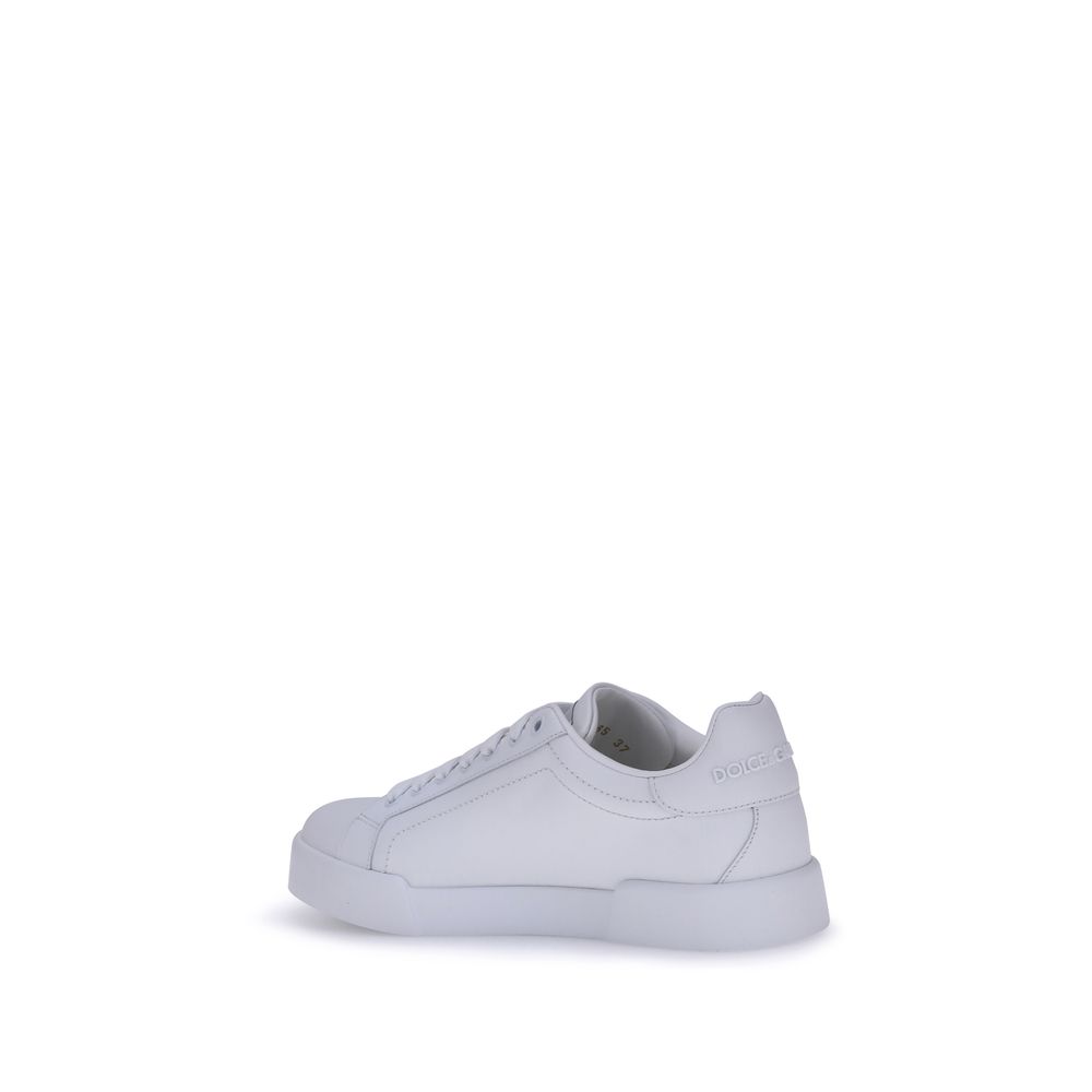 White Rubber Low Top Sneakers