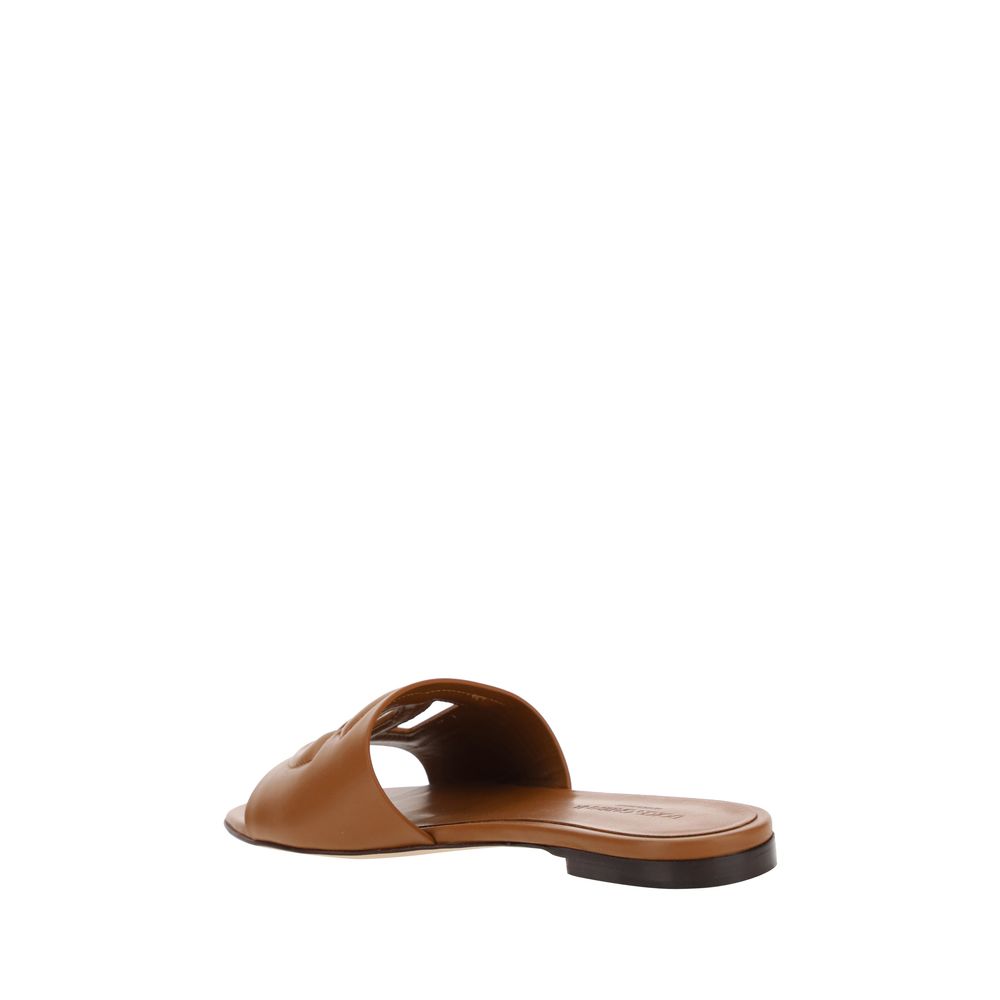 Brown Calf Leather Bos Taurus Sandals