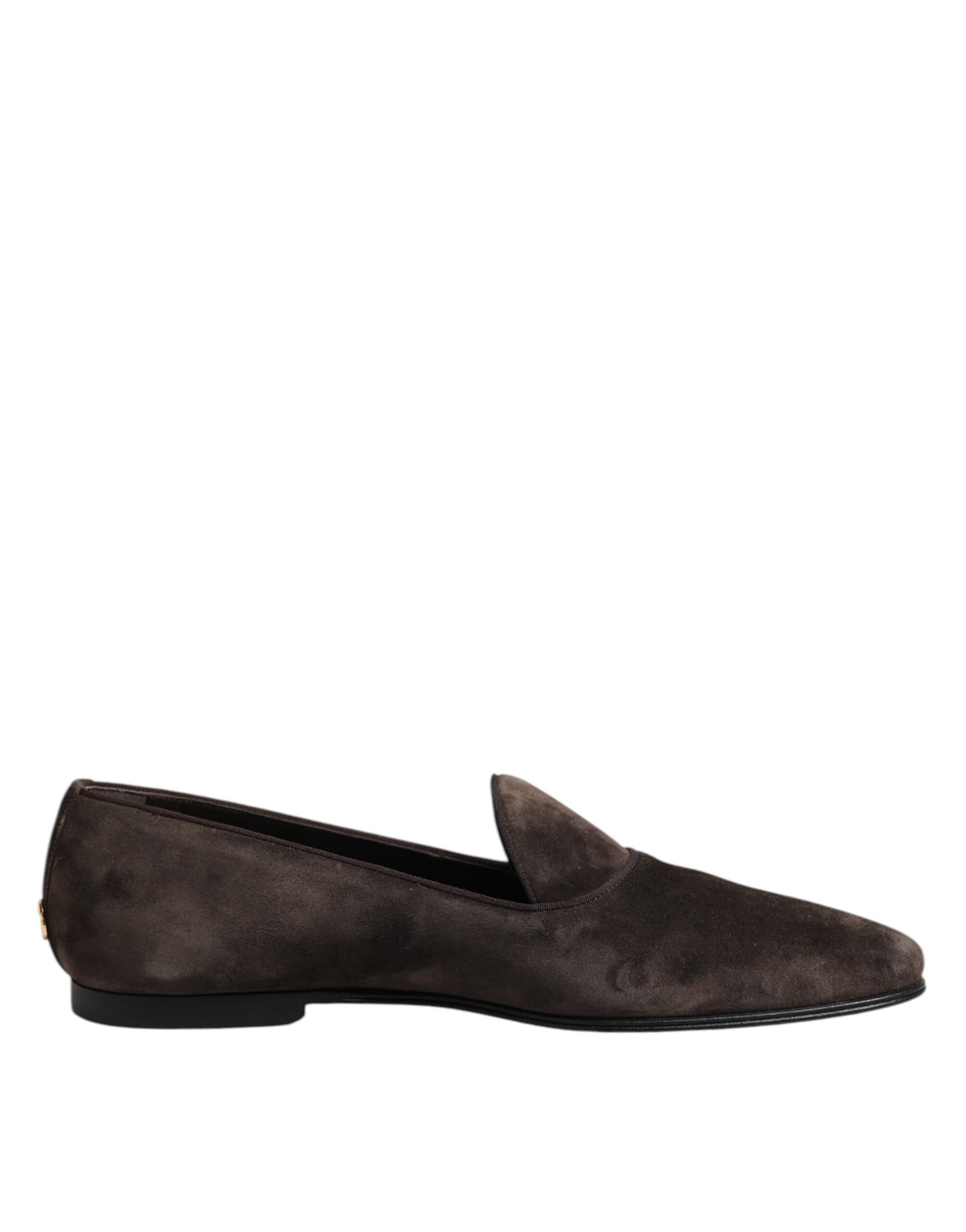 Brown Velvet Leather Slip On Loafers Shoes