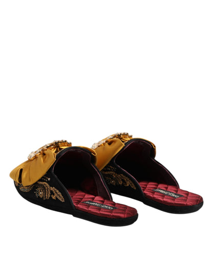 Multicolor Embellished Flat Sandals Shoes