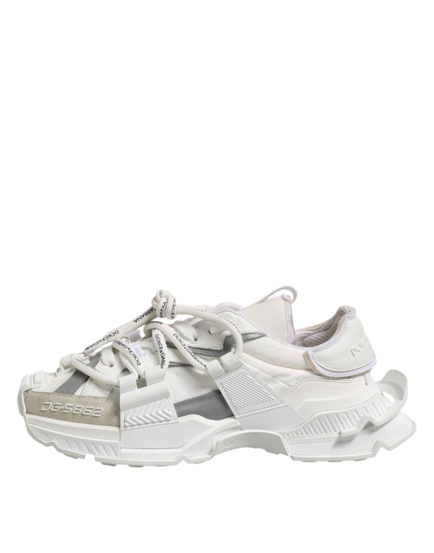 White Gray Low Top Space Sneakers Shoes