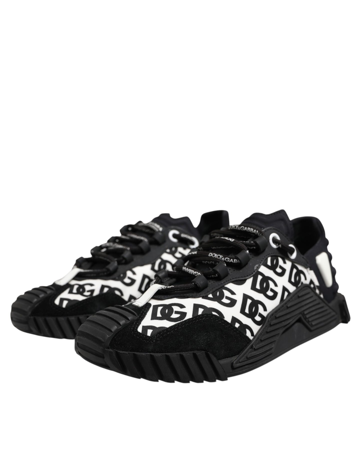 Black Logo Lace Up Low Top NS1 Sneakers Shoes