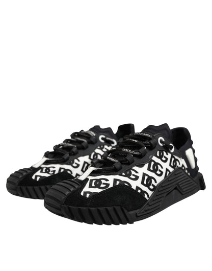 Black Logo Lace Up Low Top NS1 Sneakers Shoes