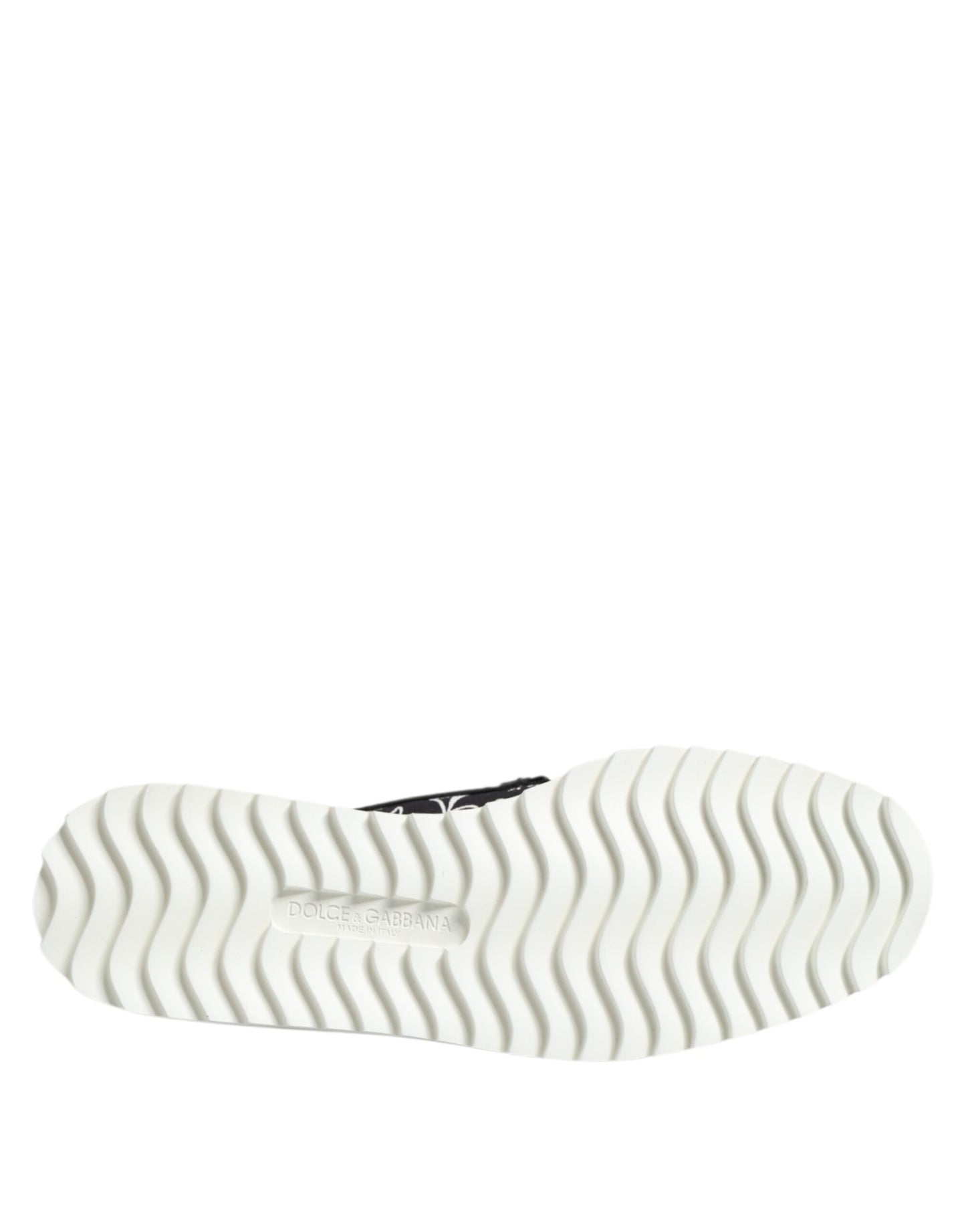 Black Slip On Printed Men Loafers Shoes