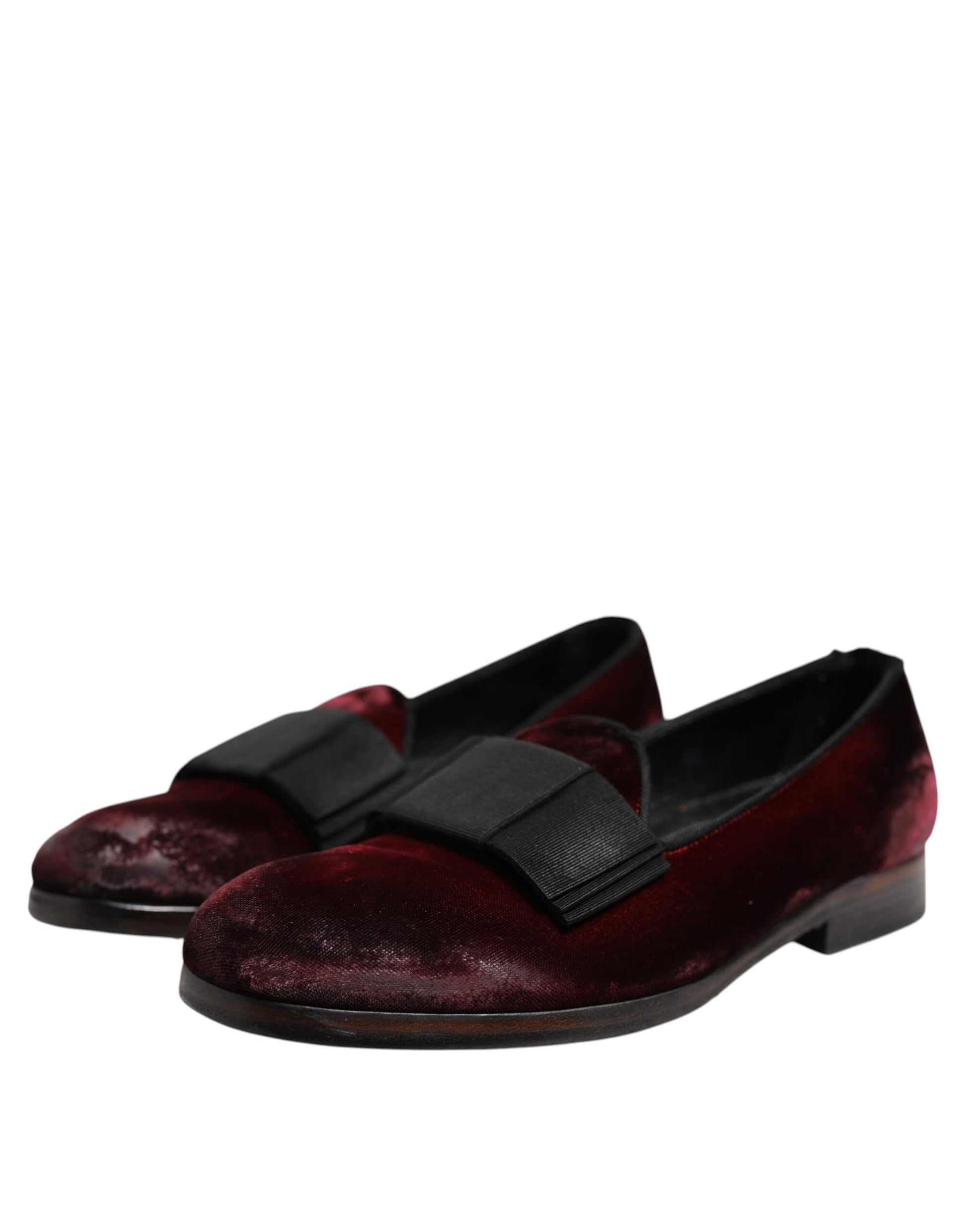 Red Velvet Men Slip On Loafers Dress Shoes