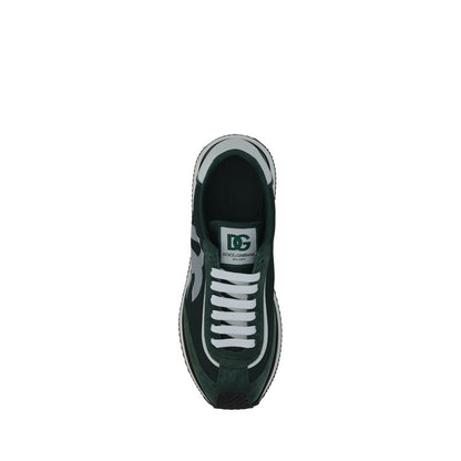 Green Calf Leather Bos Taurus Athletic Sneakers