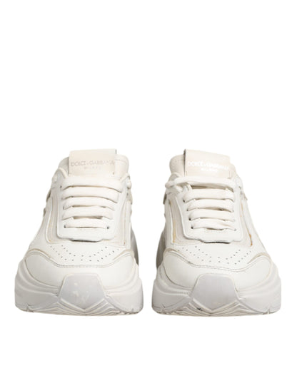 White DAYMASTER Calf Leather Sneakers Shoes