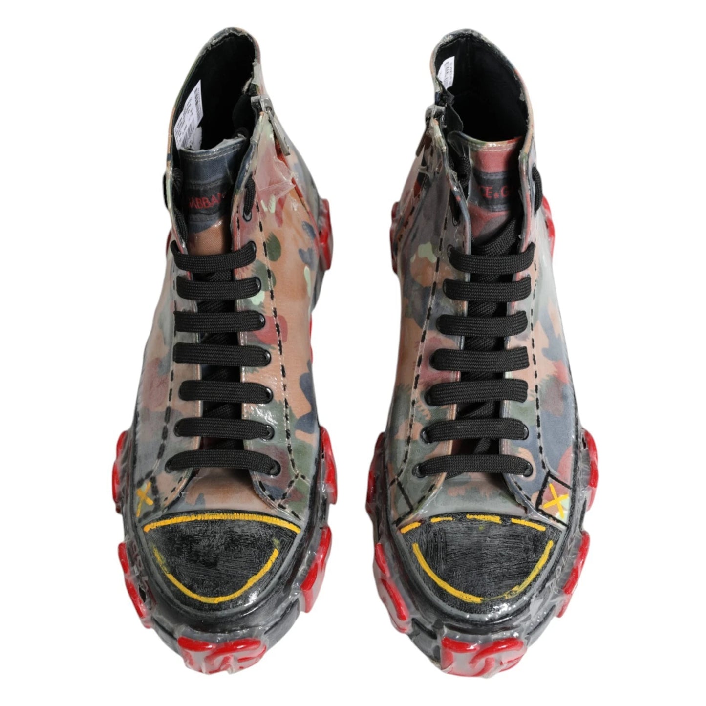 Multicolor Camouflage High Top Sneakers Shoes