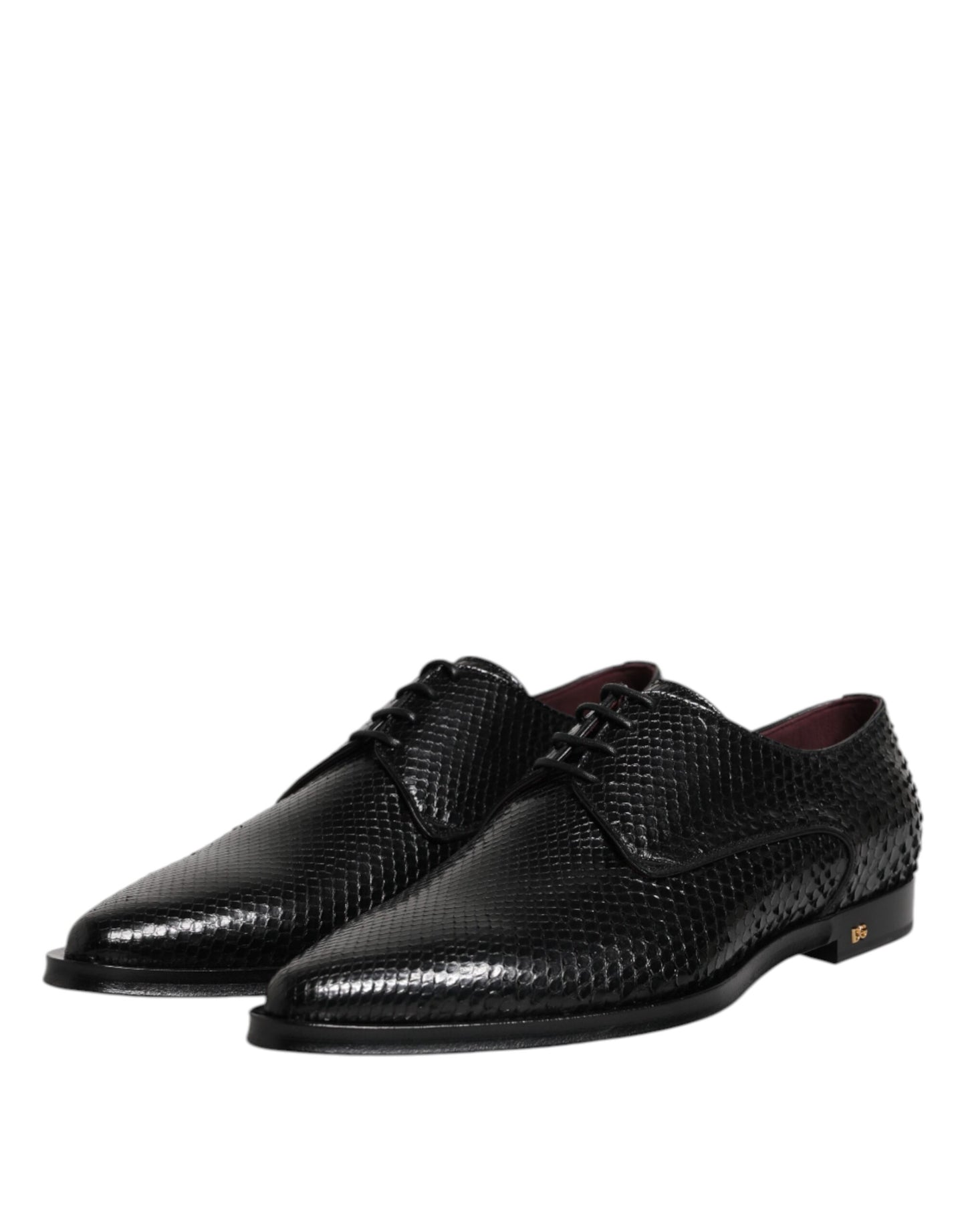 Black Leather Lace Up Dress Men Derby Shoes