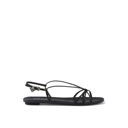 Black Calfskin Sandals