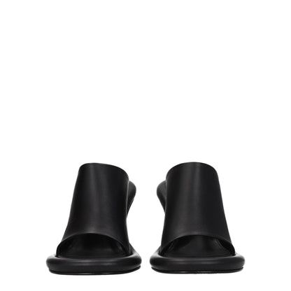 Black Leather Stiletto Heels Sandals