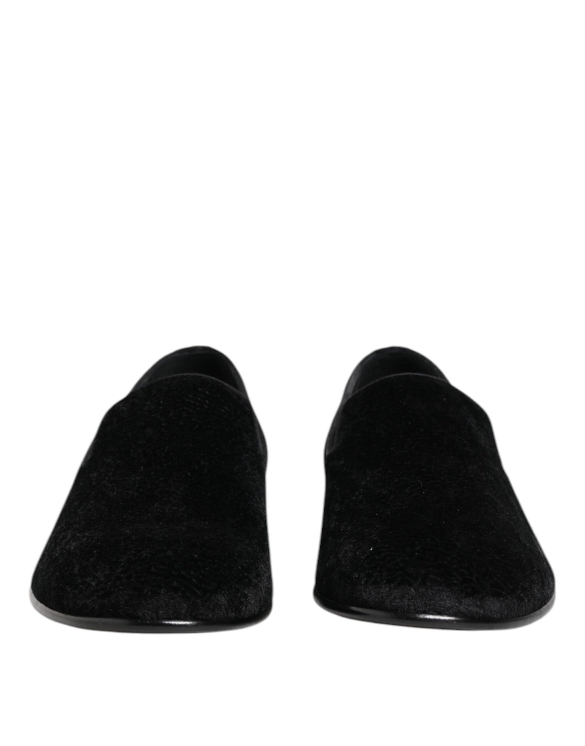 Black Jacquard Loafers Formal Men Dress Shoes