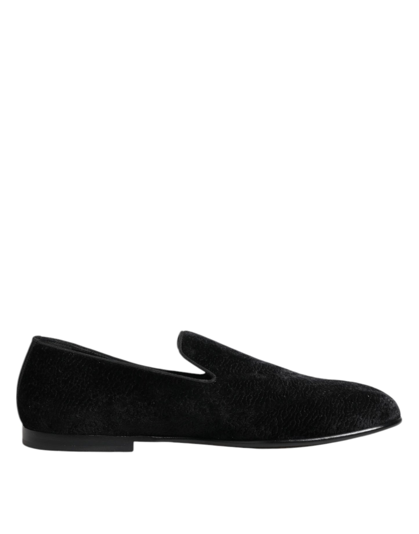 Black Jacquard Loafers Formal Men Dress Shoes