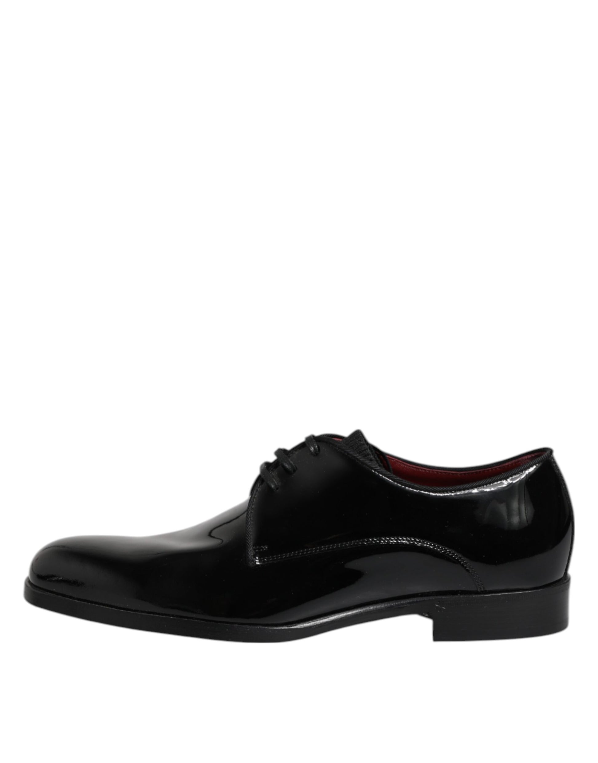 Black Leather Lace Up Men Derby Formal Shoes