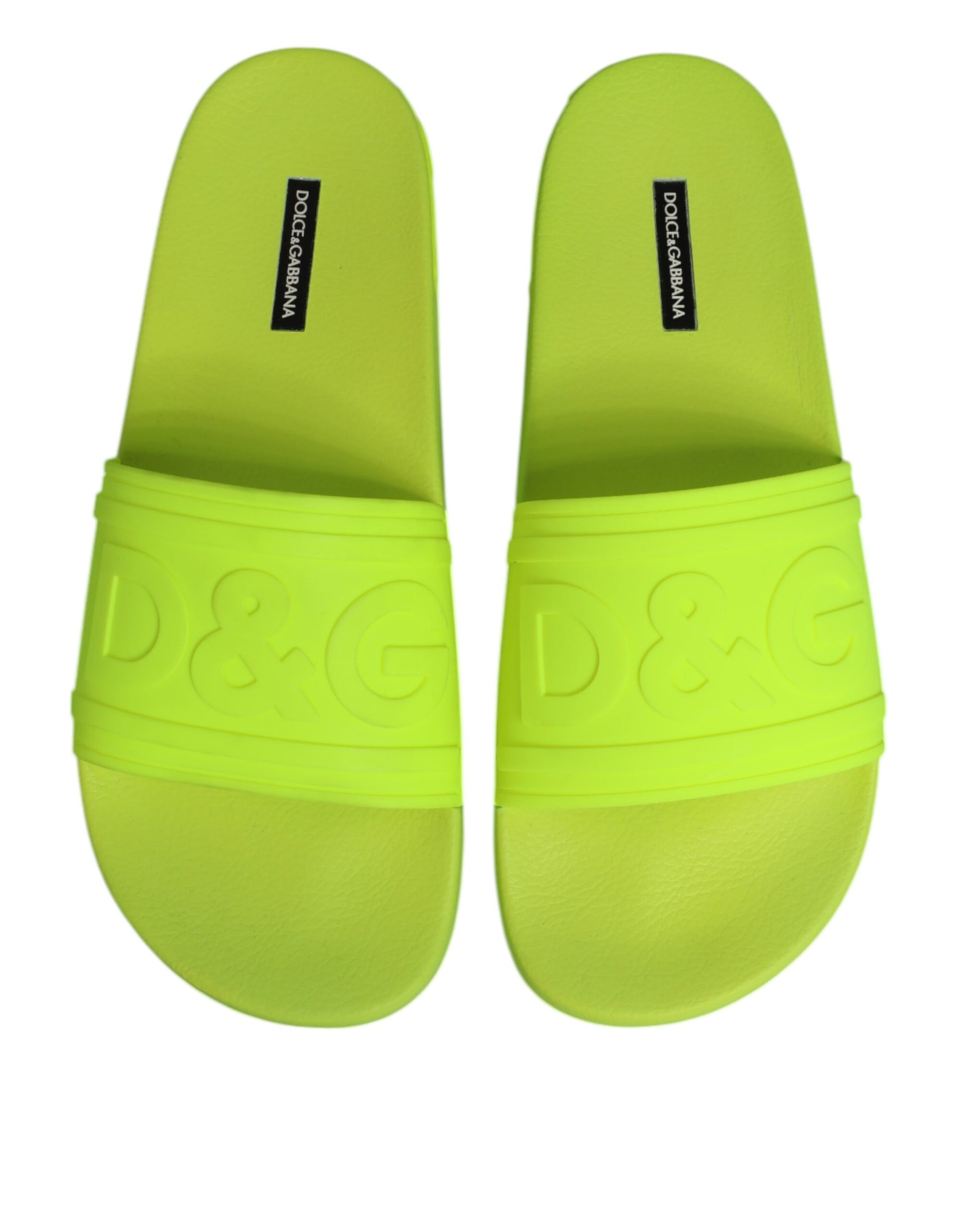 Green Rubber Slides Sandals Beachwear Shoes