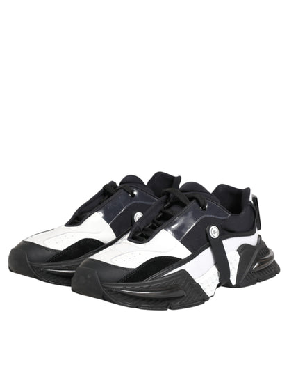 White Black Logo Airmaster Sneakers Shoes