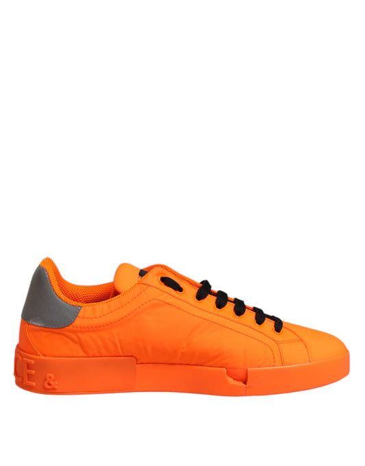 Orange Portofino Logo Tape Men Sneakers Shoes