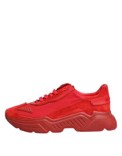 Red Leather Daymaster Low Top Sneakers Shoes