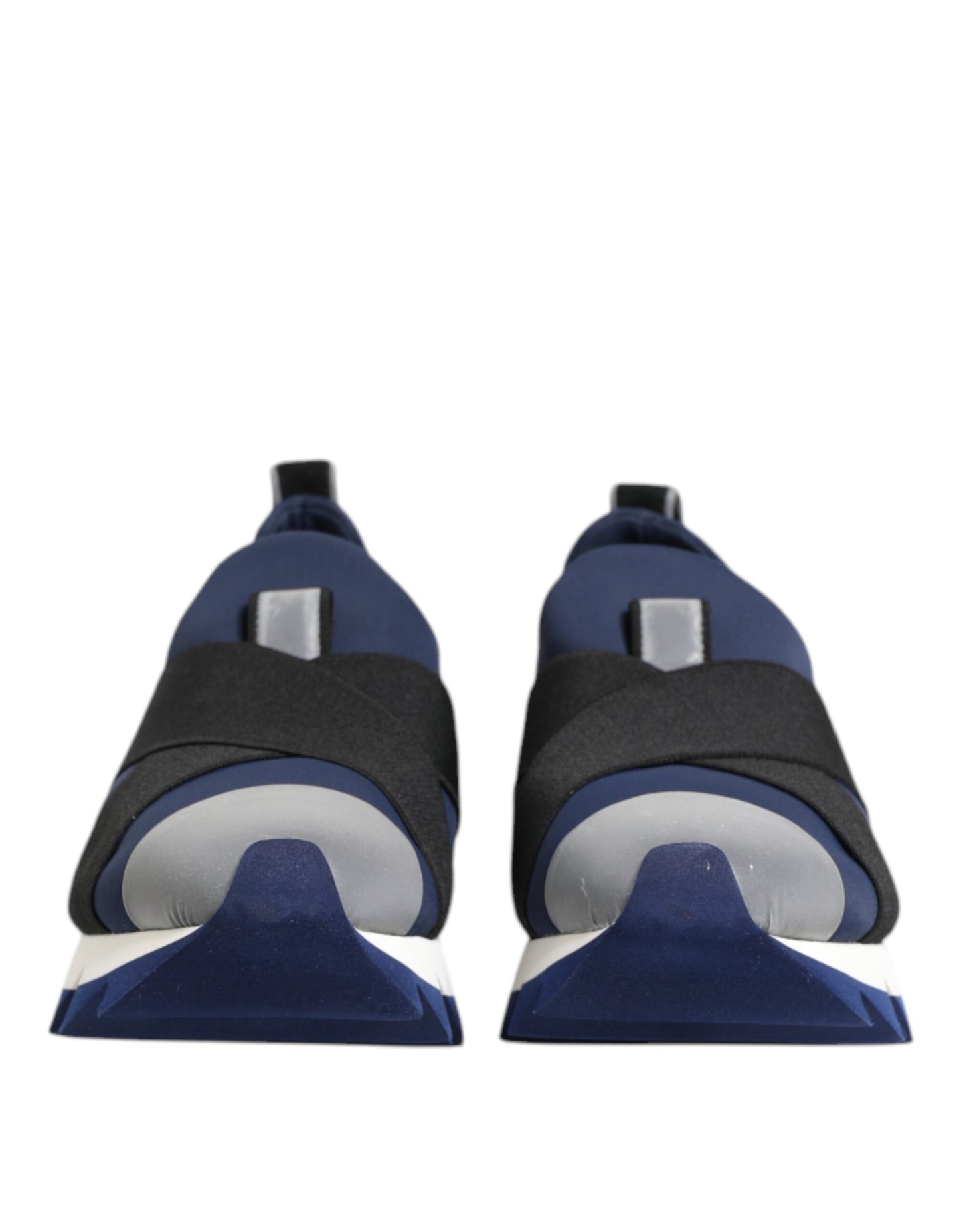 Blue Black Slip On Low Top Men Sneakers Shoes