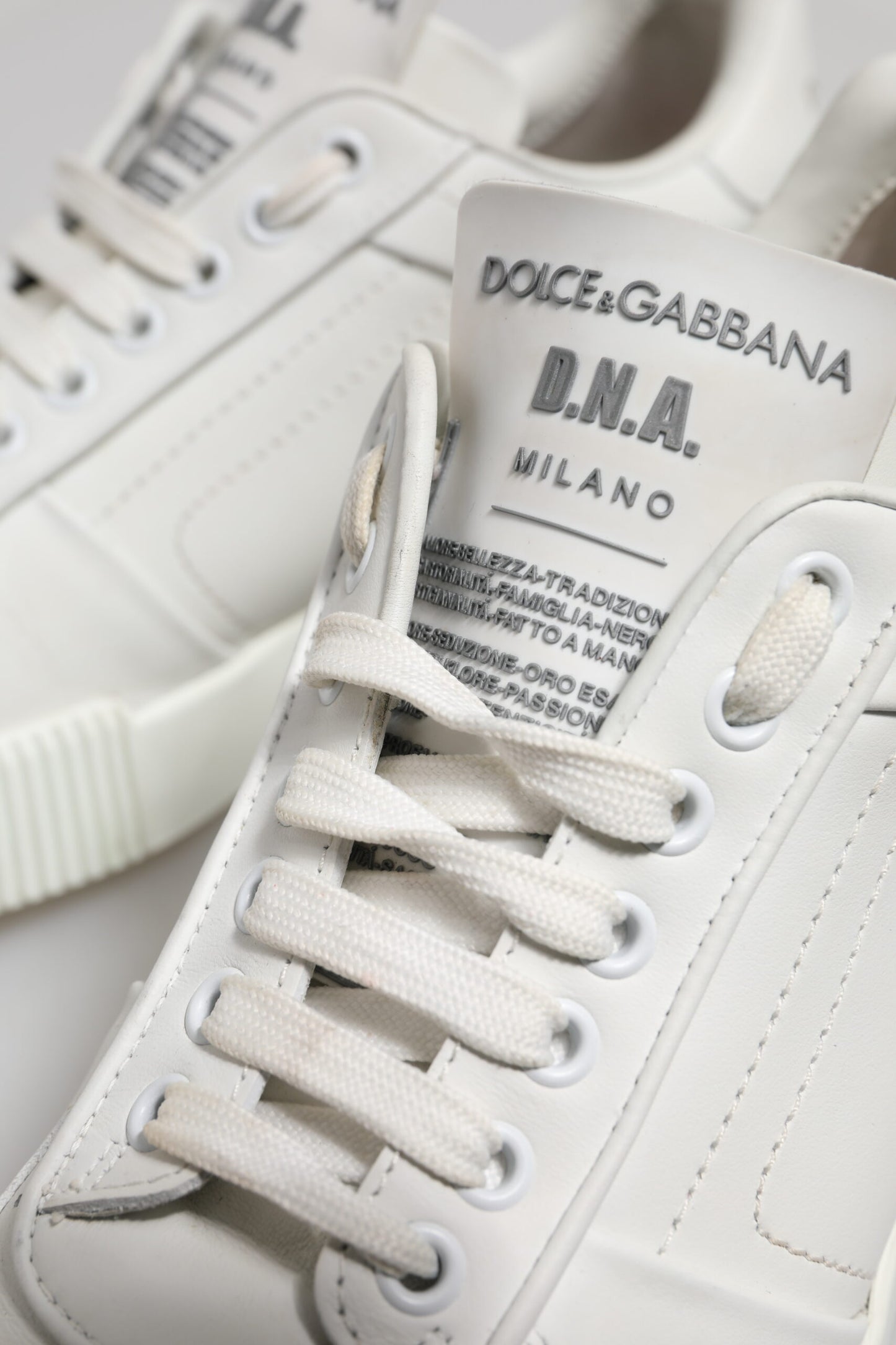 White Miami Leather Low Top Sneakers Shoes