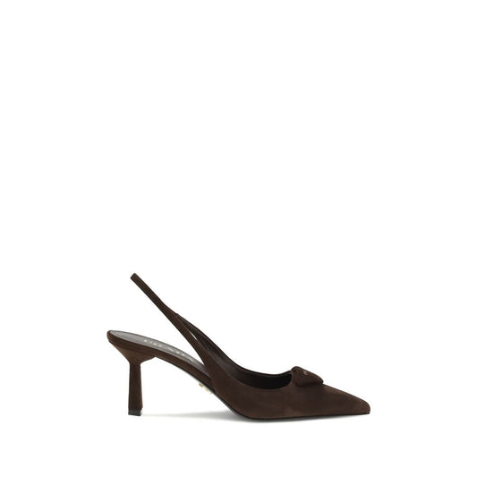 Suede Slingback Pumps